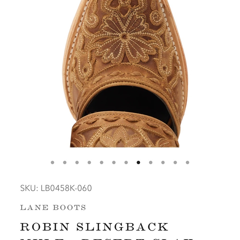 SKU: LB0458K-060
LANE BOOT
ROBIN SLINGBACK
MULE - DESERT CLAY - Picture 12 of 16